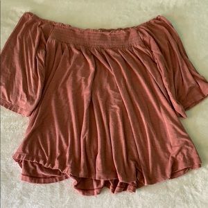 Off the shoulder, flowy top